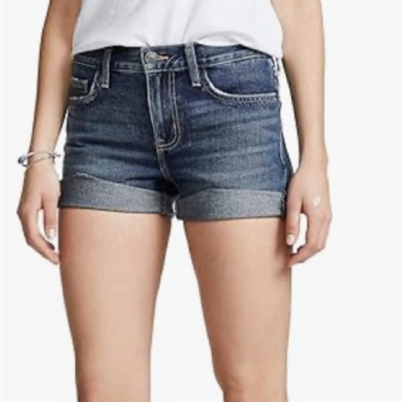 NWT! Current Elliott The Boyfriend Rolled Denim Shorts 27 - Picture 1 of 7